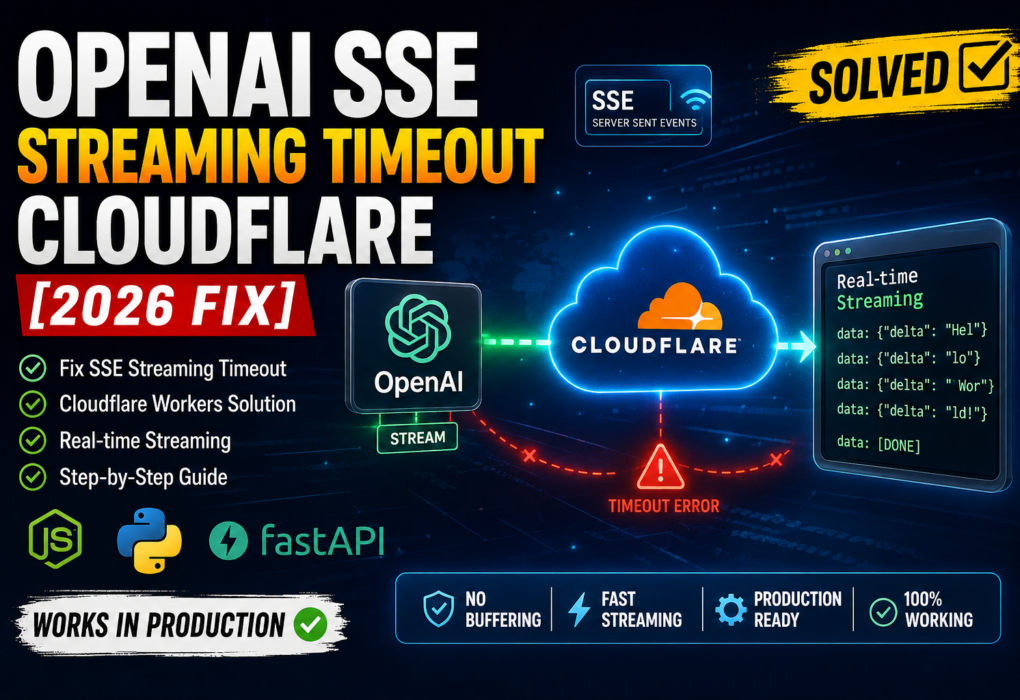 OpenAI SSE streaming timeout Cloudflare 2026 fix with real-time streaming